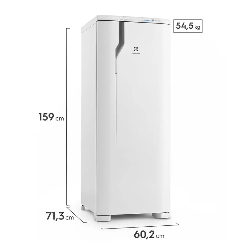 Geladeira Electrolux Frost Free 322L Painel Blue Touch Uma Porta Branca (RFE39)