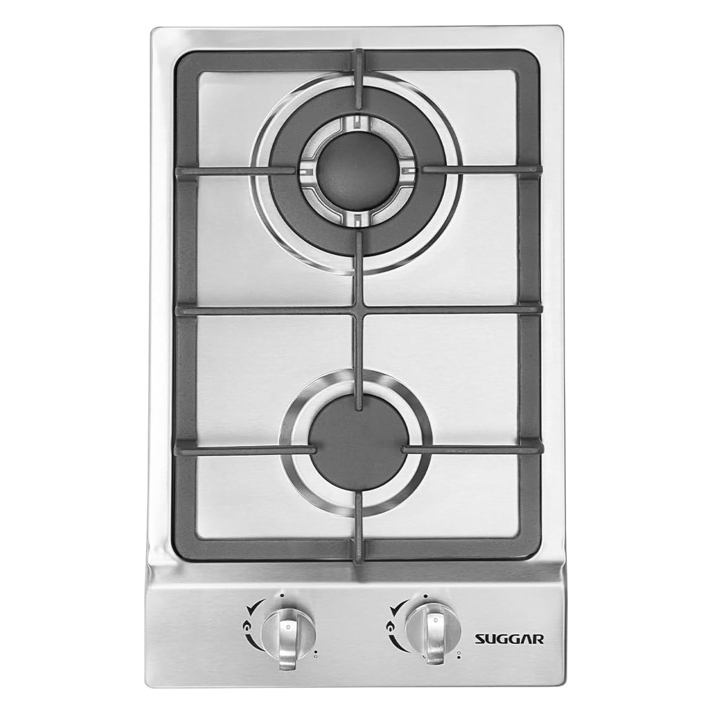 Fogão De Mesa Cooktop 2 Bocas Aço Inox À Gás Suggar FG2002IX 