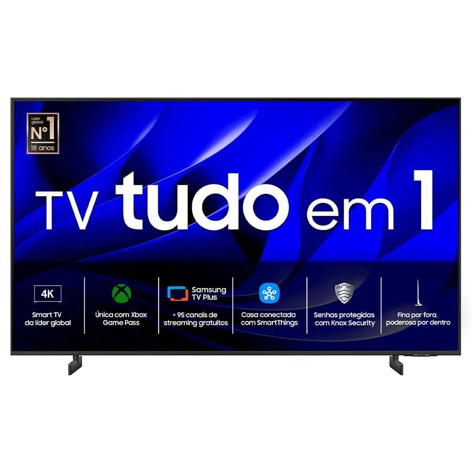 Smart TV Samsung Crystal UHD 4K 55" Polegadas 55DU8000 com Painel Dynamic Crystal Color, Design AirSlim e Alexa bui