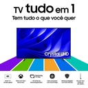 Smart TV Samsung Crystal UHD 4K 55" Polegadas 55DU8000 com Painel Dynamic Crystal Color, Design AirSlim e Alexa bui