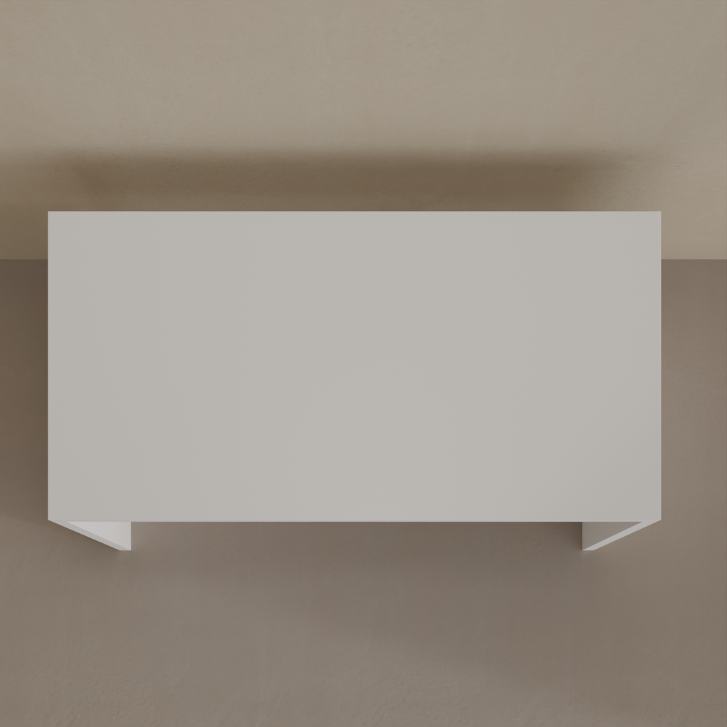 Mesa de Jantar 155x78 cm Cor Branco Tx (Sudoeste / Bias Fortes - Apt 09)