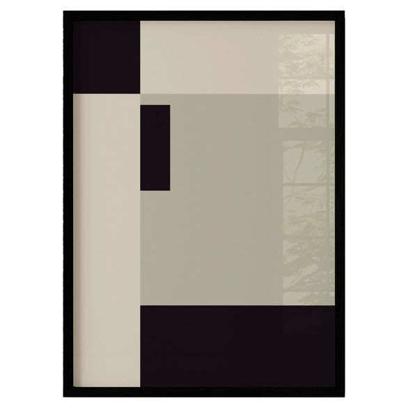 Quadro Decorativo Shades of Grey 3 Moldura Crua Vidro 80 x 60 cm