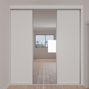 Armário Quarto Casal Porta de Correr 1 Espelho Branco Tx (Sudoeste / Bias Fortes - Apt 07 11)