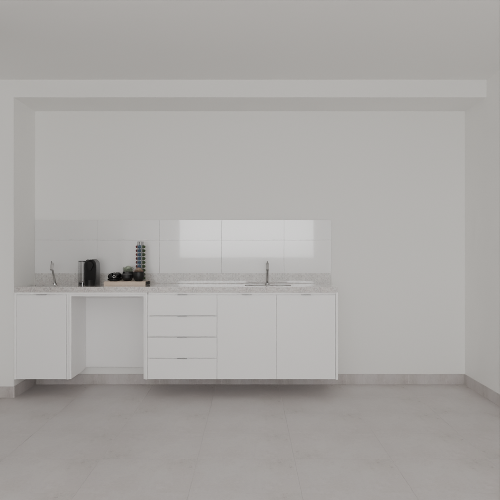 Armário Cozinha Inferior Branco Tx (Sudoeste / Bias Fortes - Apt 07 11)