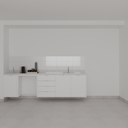 Armário Cozinha Inferior Branco Tx (Sudoeste / Bias Fortes - Apt 07 11)