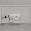 Armário Cozinha Inferior Branco Tx (Sudoeste / Bias Fortes - Apt 07 11)