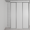 Armário Quarto 3 Portas de Correr Branco Tx (Sudoeste / Bias Fortes - Apt 09)