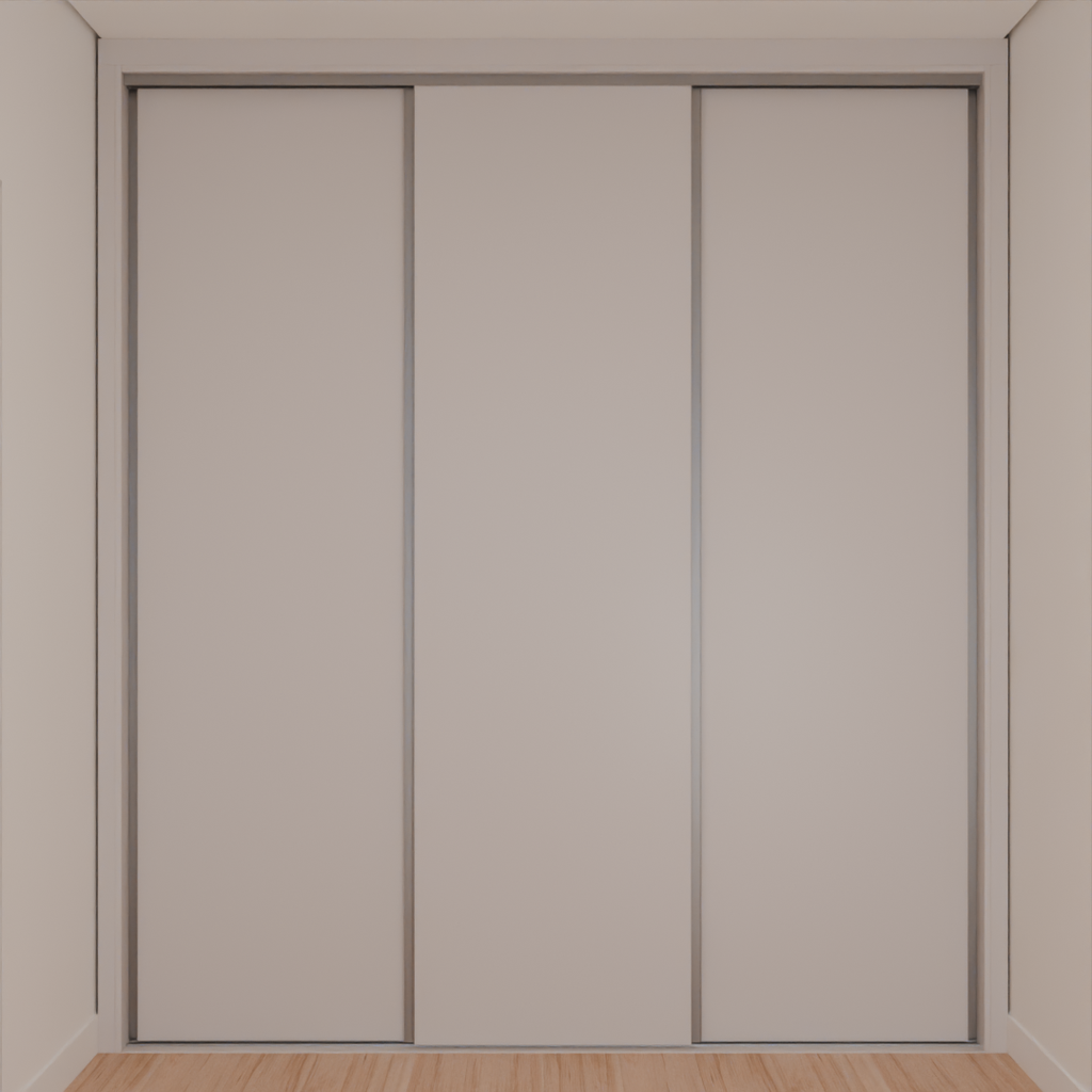 Armário Quarto Casal Porta de Correr Cinza Cobalto (Sudoeste / Bias Fortes - Apt 08 10)
