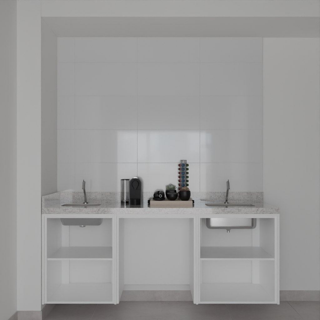 Armário Cozinha Inferior Branco Tx (Sudoeste / Bias Fortes – Apt 03 04)