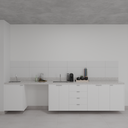 Armário Cozinha Inferior Branco Tx (Sudoeste / Bias Fortes – Apt 01 02 05 06)