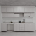 Armário Cozinha Cinza Cobalto (Sudoeste / Bias Fortes – Apt 01 02 05 06)