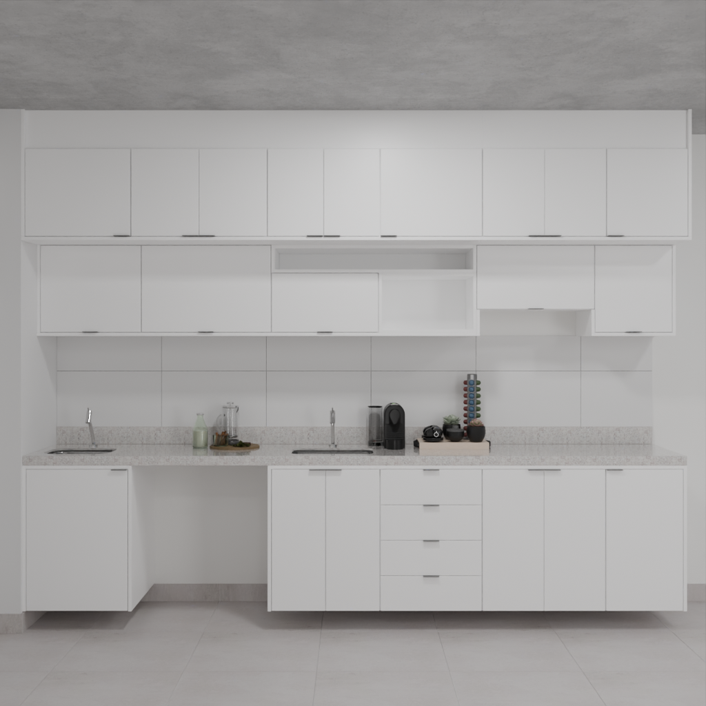 Armário Cozinha Branco Tx (Sudoeste / Bias Fortes – Apt 01 02 05 06)