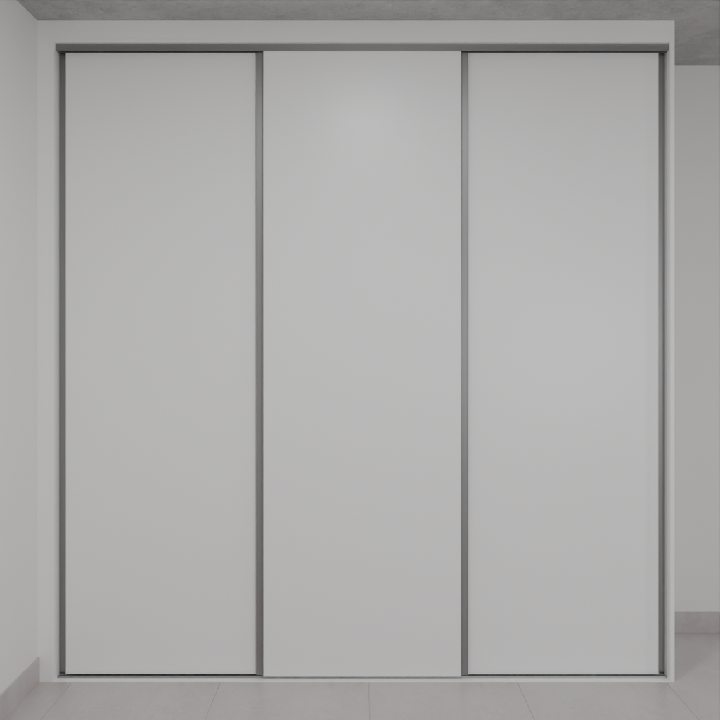 Armário Quarto Porta de Correr Branco Tx (Sudoeste / Bias Fortes - Apt 01 02 05 06)