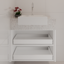 Armário de Banheiro Gaveteiro Branco Tx (Sudoeste / Bias Fortes - Apt 01 02 05 06)