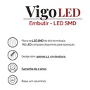 Luminária Plafon Quadrado TuaLux Embutir 22x22x5,5cm