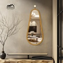 Espelho de Corpo Pêndulo Oval MDF Tauari 142x55 cm