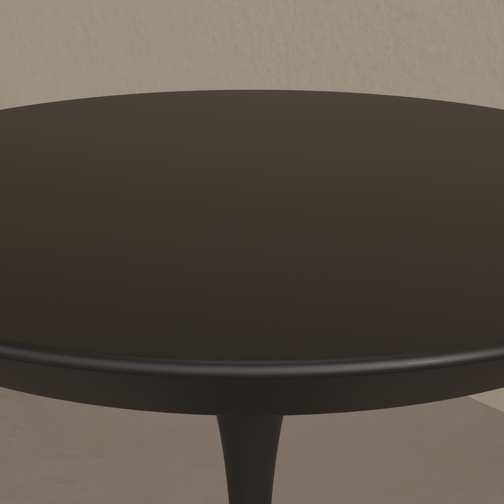 Mesa de Cabeceira Saarinen 30cm Preto