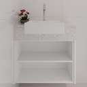 Armário de Banheiro Gaveteiro Branco Tx (Sudoeste / Bias Fortes - Apt 08 10)