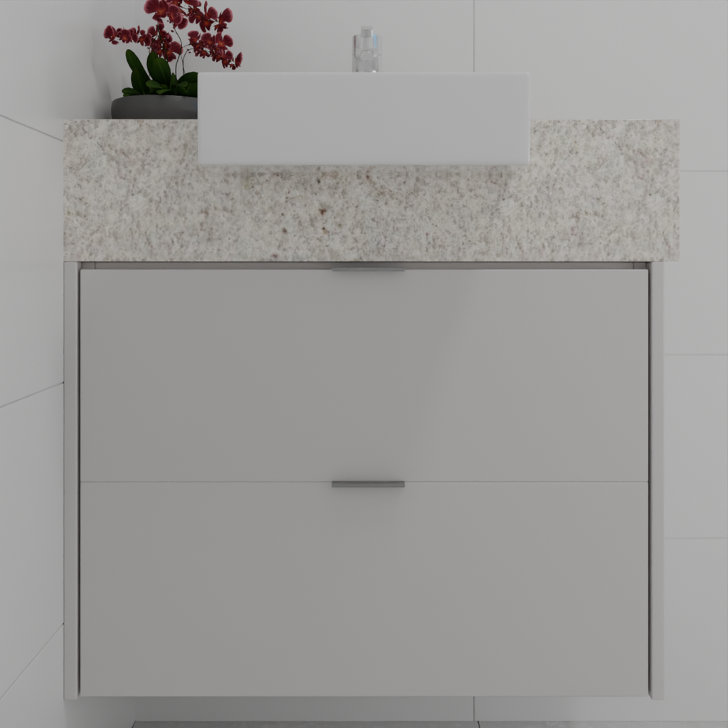 Armário Banheiro Suite Gaveteiro Cinza Cobalto (Sudoeste / Vale do Sereno – Apt 02 03 07 08)