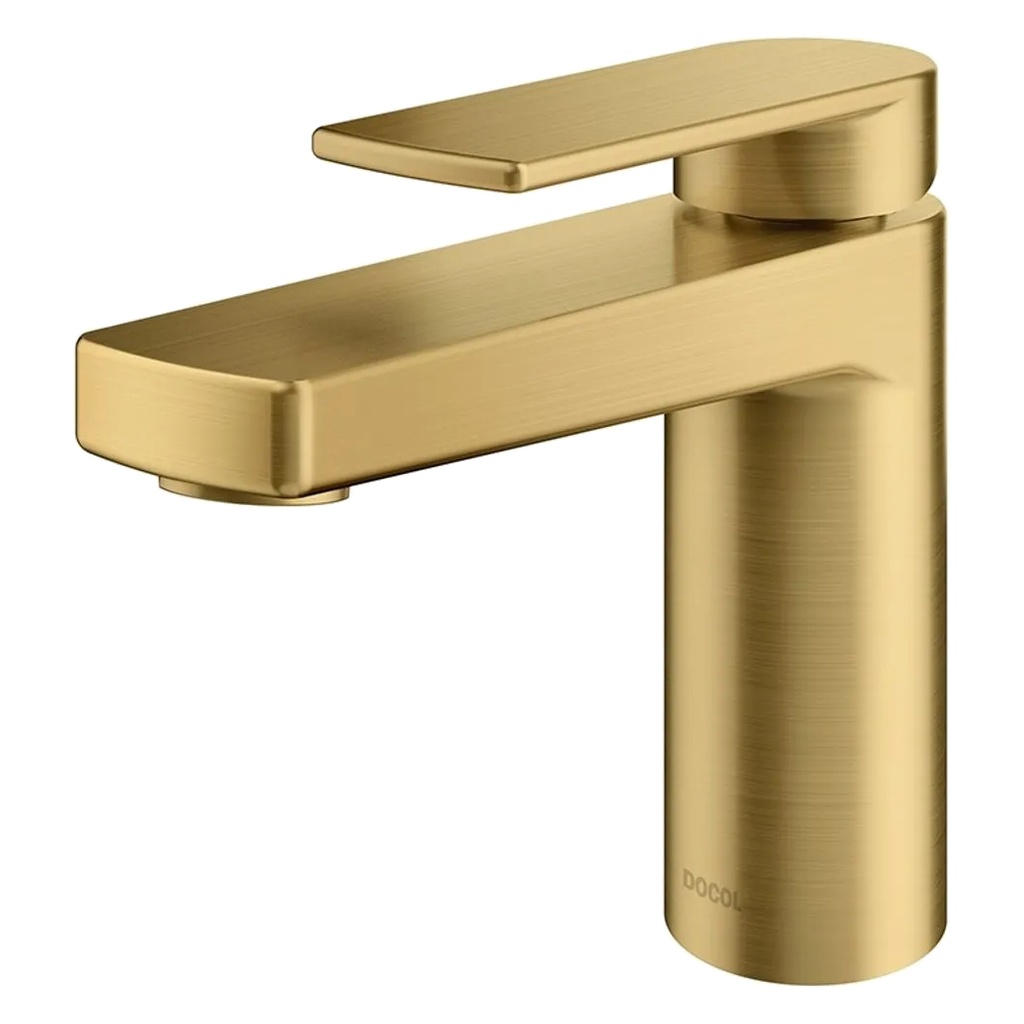 Torneira bica baixa de mesa para lavatório Argon Ouro Escovado Docol Torneira Banho Master