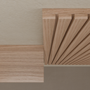 Painel de Parede 0,90m x 1,73m (LxA) com Prateleira 0,30m x 1,73m (PxL) Louro Freijo