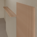 Painel de Parede 0,90m x 1,73m (LxA) com Prateleira 0,30m x 1,73m (PxL) Louro Freijo