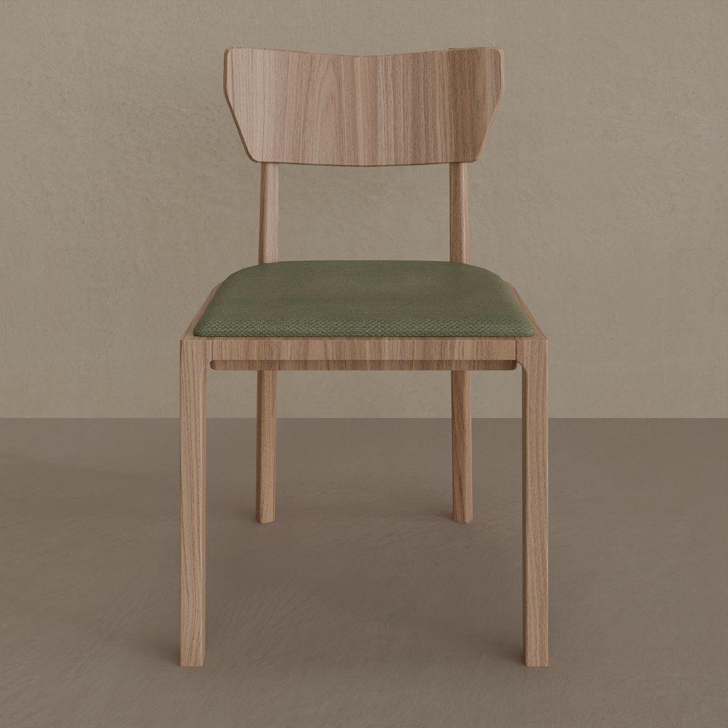 Cadeira Ali Madeira Imbuia | Tecido Cinza Escuro1522