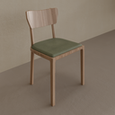 Cadeira Ali Madeira Imbuia | Tecido B 20224