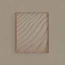 Chão de Areia e Abstrato Meio Círculo 50 x 70