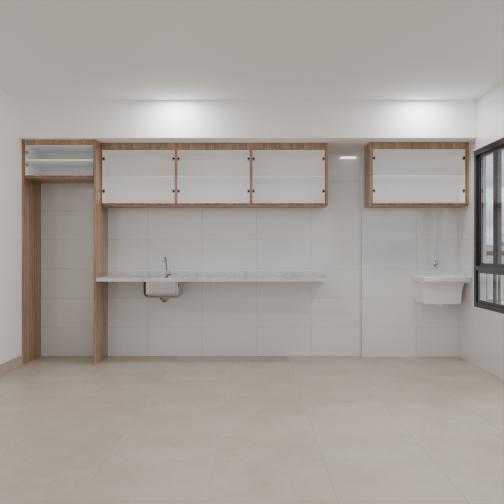 Armário Cozinha Superior de Giro Freijó; Puxador Porta Passante Cozinha Tipo 1 Tipo 2 Tipo 5