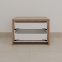 Mesa de Cabeceira Suíte Master Freijó; Puxador Chanfro Usinado 45° Suíte Master Tipo 1 Tipo 2 Tipo 5