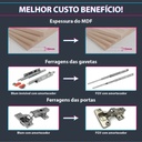 Armário Cozinha Branco Tx (Sudoeste / Bias Fortes - Apt 07 11) (CxB)