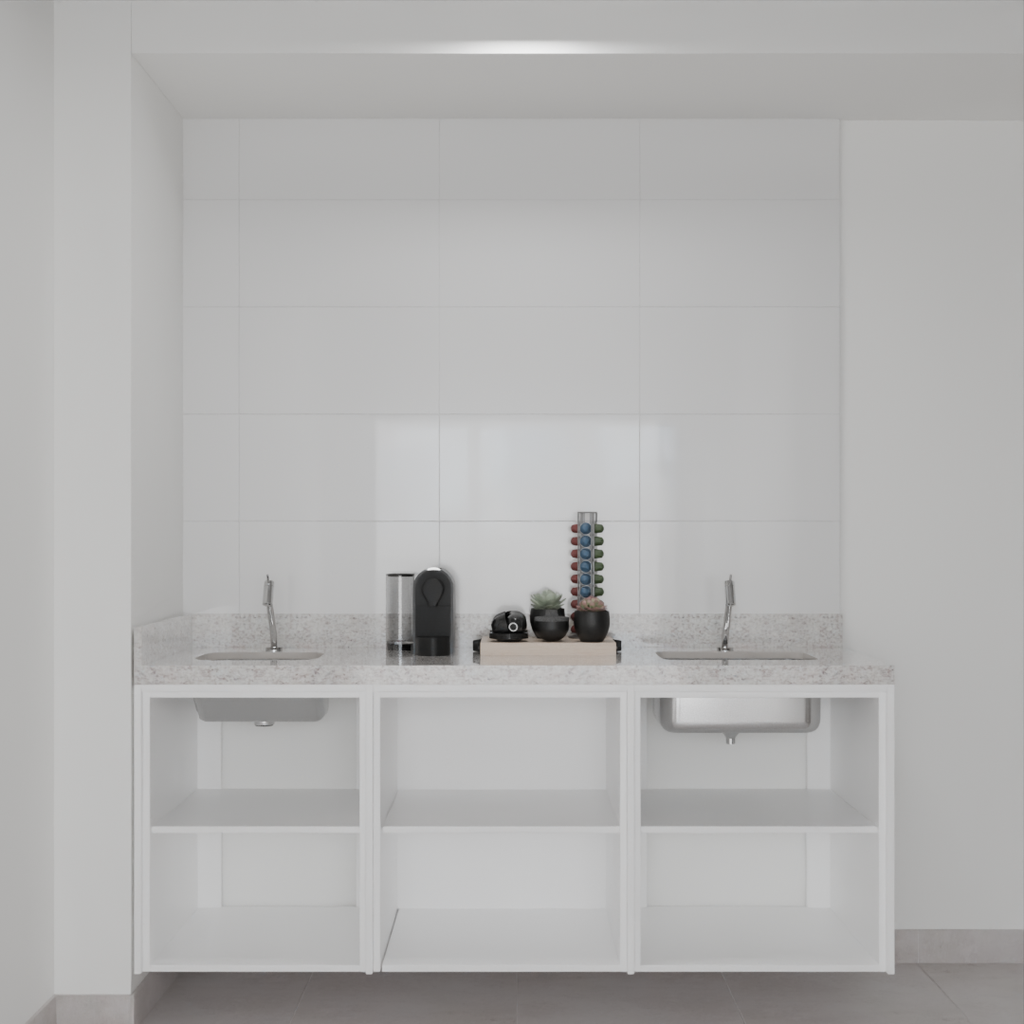 Armário Cozinha Inferior Branco Tx (Sudoeste / Bias Fortes - Apt 07 11)