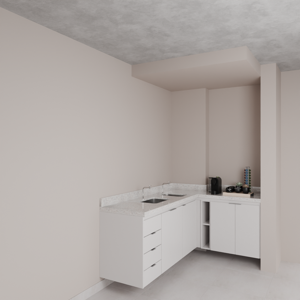 Armário Cozinha Inferior Branco Tx (Sudoeste / Bias Fortes - Apt 07 11)