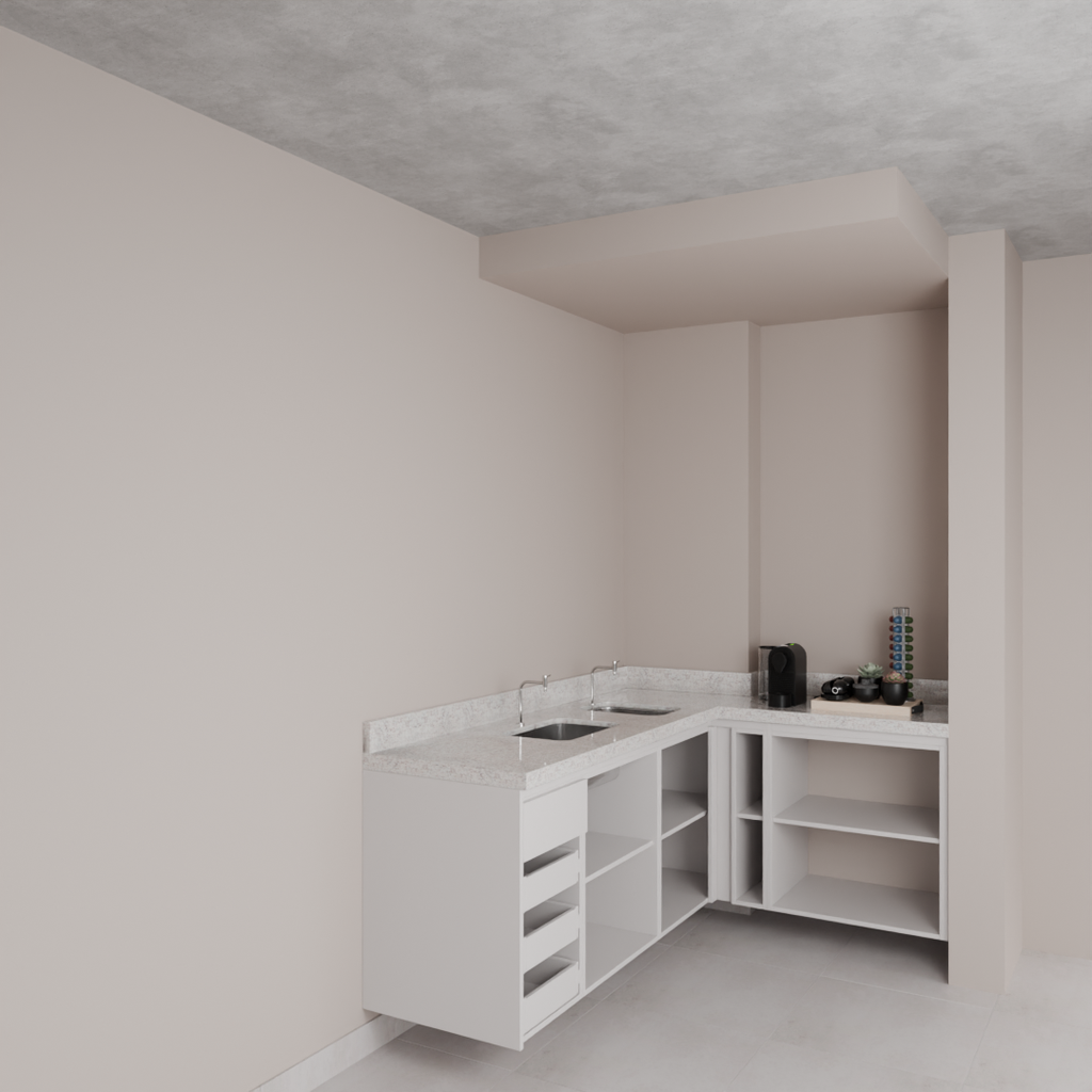 Armário Cozinha Inferior Branco Tx (Sudoeste / Bias Fortes - Apt 07 11)