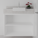 Armário de Banheiro Nicho Branco Tx (Sudoeste / Bias Fortes - Apt 08 10)