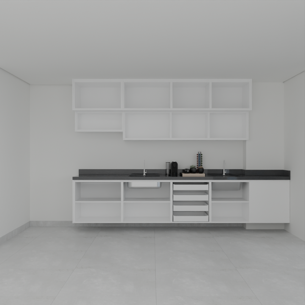 Armário Cozinha Branco Tx (Sudoeste / Vale do Sereno – Apt 01 04 05 06 09 10)