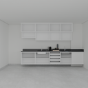 Armário Cozinha Branco Tx (Sudoeste / Vale do Sereno – Apt 01 04 05 06 09 10)