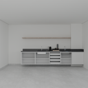 Armário Cozinha Inferior Branco Tx (Sudoeste / Vale do Sereno – Apt 01 04 05 06 09 10)