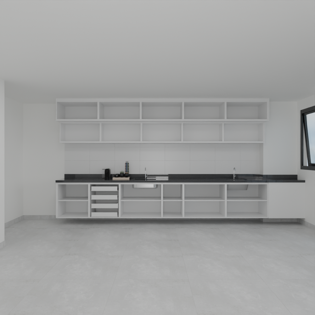 Armário Cozinha Branco Tx (Sudoeste / Vale do Sereno – Apt 02 03 07 08)