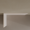 Cabeceira Solteiro MDF 194+263 cm x 86 cm (LxA) Cinza Cobalto (Sudoeste / Bias Fortes - Apt 03 04)