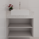 Armário de Banheiro Porta Giro Branco TX (Sudoeste / Bias Fortes - Apt 09)