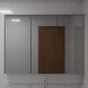 Armário Banho Master Superior de Giro Beton; Puxador Porta Passante Banho Master Tipo 1 Tipo 2 Tipo 5