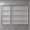 Armário Banho Master Superior de Giro Beton; Puxador Porta Passante Banho Master Tipo 1 Tipo 2 Tipo 5