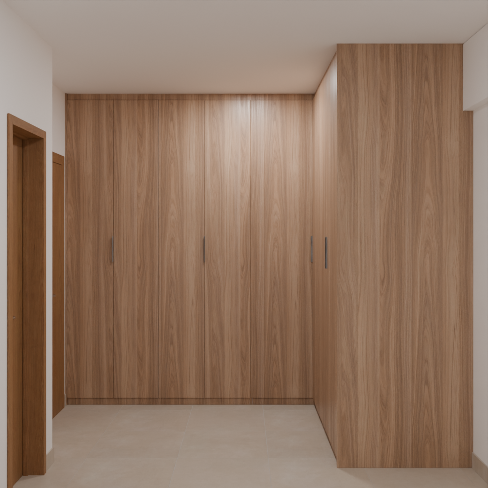 Closet Suíte Master de Giro Freijó; Puxador Slim Prata Suíte Master Tipo 1 Tipo 2 Tipo 5