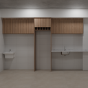 Armário Cozinha Superior de Giro Freijó; Puxador Porta Passante Cozinha Tipo 1 Tipo 2 Tipo 5