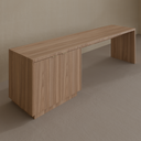 Rack e Escrivaninha Louro Freijó (Sudoeste / Vale do Sereno – Apt 01 04 05 06 09 10)