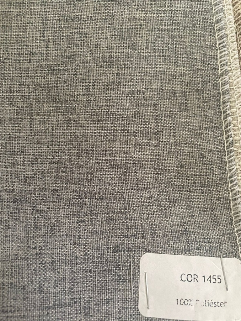 Cabeceira Solteiro Gomos Vertical 0,90 - Tecido Linho Cinza Escuro 1455