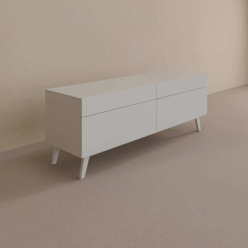 Rack Classic 2G 1,46 - Branco acetinado