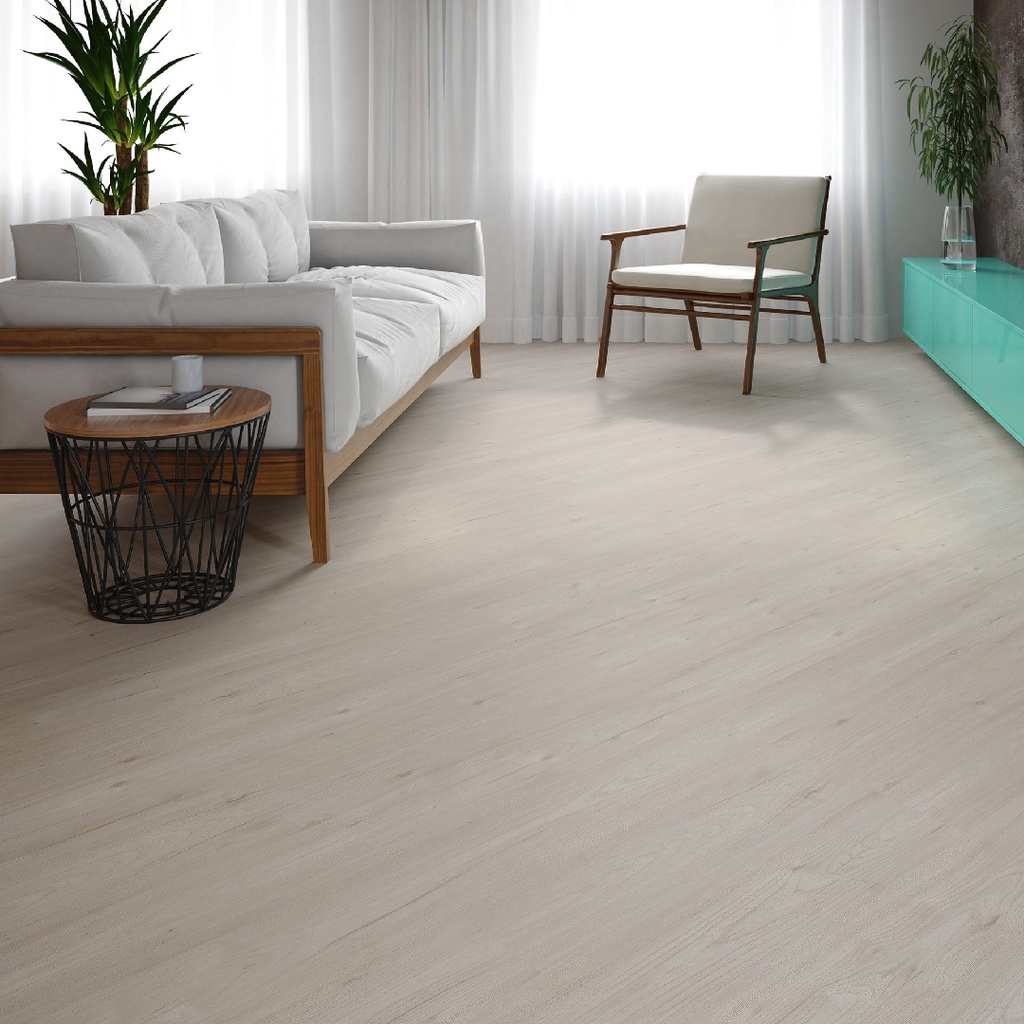 Piso Vinílico Cipó com rodapé de 7cm de vinílico - VinilForte